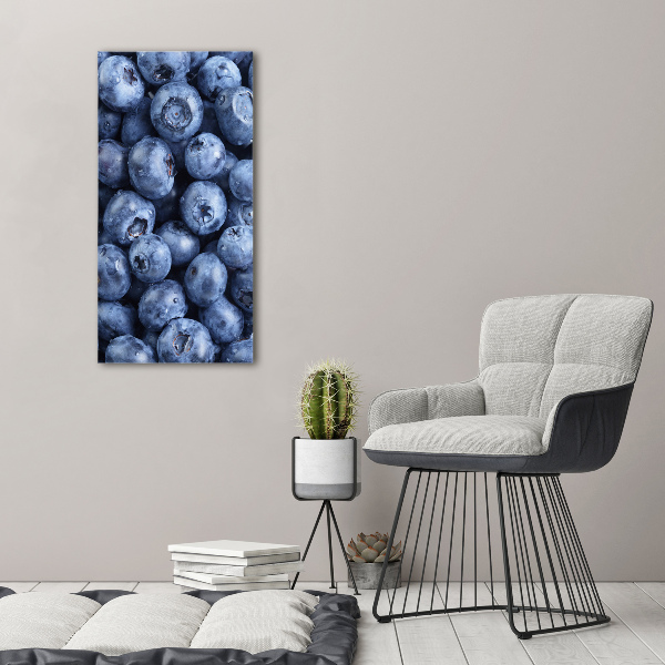 Cuadro de metacrilato moderno efecto cristal vertical Bayas