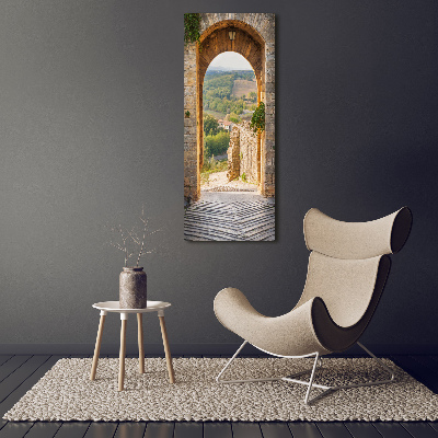 Cuadro de metacrilato vertical Toscana, Italia
