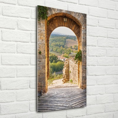 Cuadro de metacrilato vertical Toscana, Italia