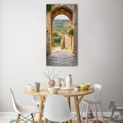 Cuadro de metacrilato vertical Toscana, Italia