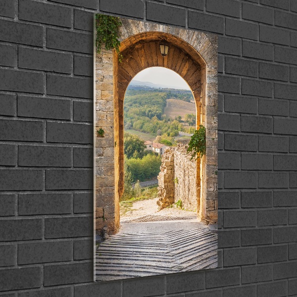 Cuadro de metacrilato vertical Toscana, Italia