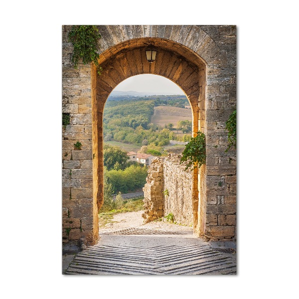 Cuadro de metacrilato vertical Toscana, Italia