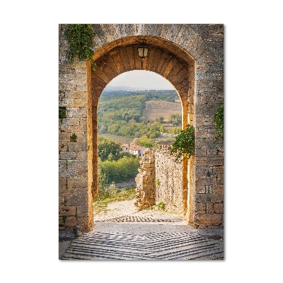 Cuadro de metacrilato vertical Toscana, Italia
