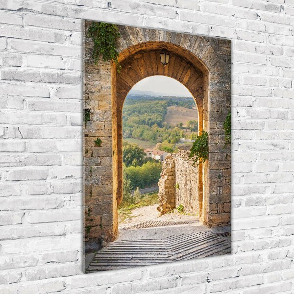 Cuadro de metacrilato vertical Toscana, Italia
