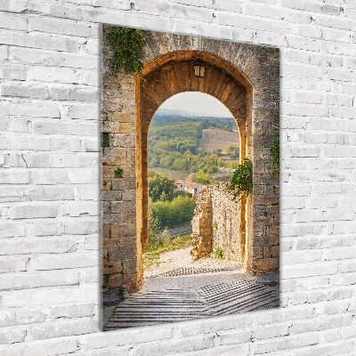 Cuadro de metacrilato vertical Toscana, Italia