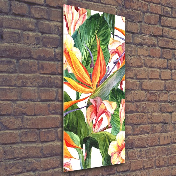 Impresión en metacrilato de alta calidad vertical Patrón hawaiano