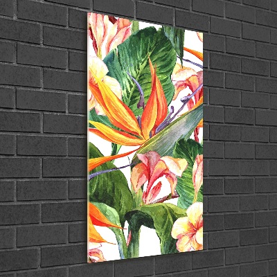 Impresión en metacrilato de alta calidad vertical Patrón hawaiano