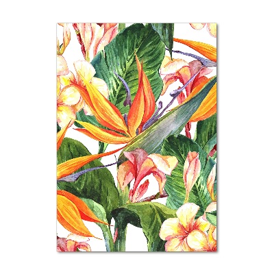 Obraz zdjęcie szkło akryl pionowy Hawajski wzór