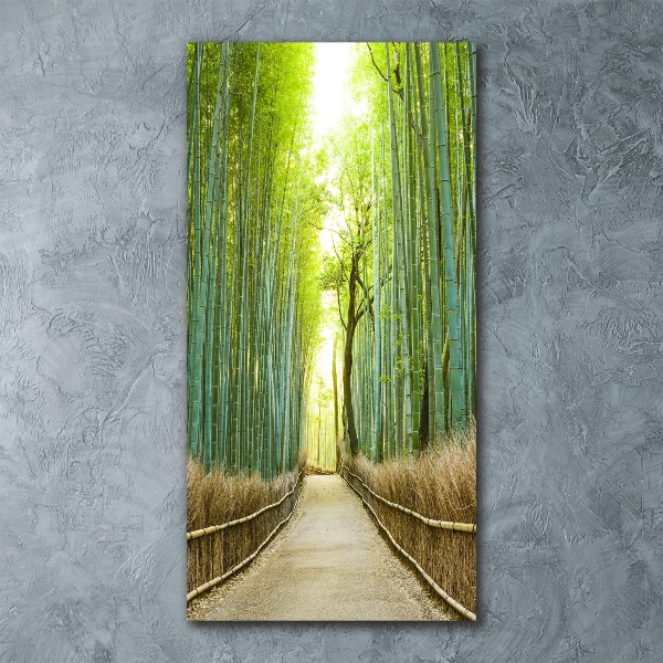 Cuadro de metacrilato vertical bosque de bambú