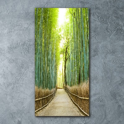 Cuadro de metacrilato vertical bosque de bambú