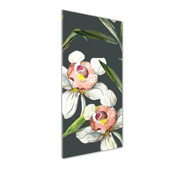 Cuadro de metacrilato vertical Patrón floral