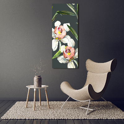 Cuadro de metacrilato vertical Patrón floral