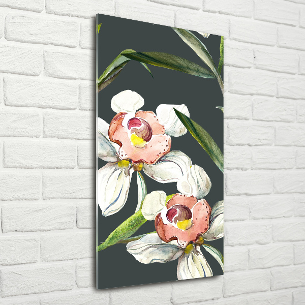 Cuadro de metacrilato vertical Patrón floral