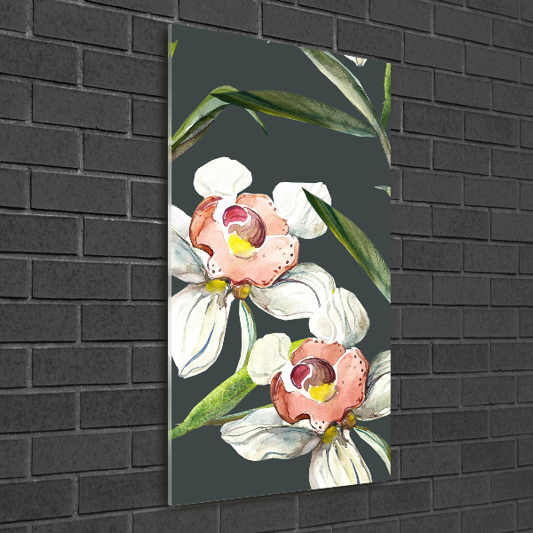 Cuadro de metacrilato vertical Patrón floral