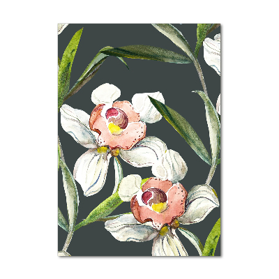 Cuadro de metacrilato vertical Patrón floral