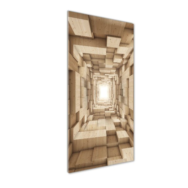 Cuadro decorativo en acrílico brillante vertical Abstracción