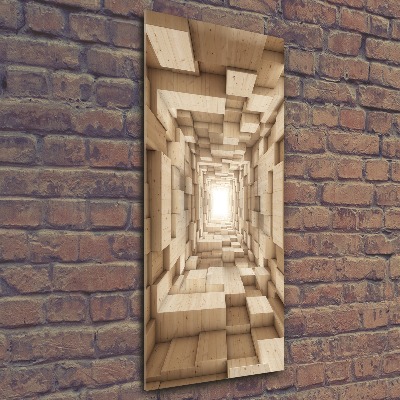 Cuadro decorativo en acrílico brillante vertical Abstracción