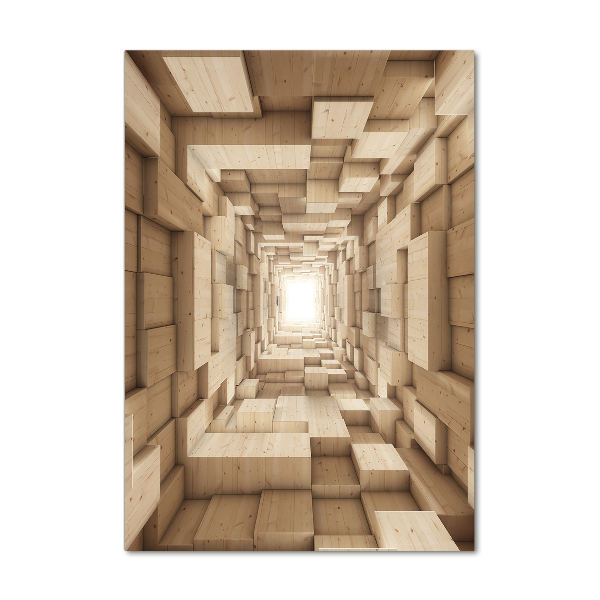 Cuadro decorativo en acrílico brillante vertical Abstracción