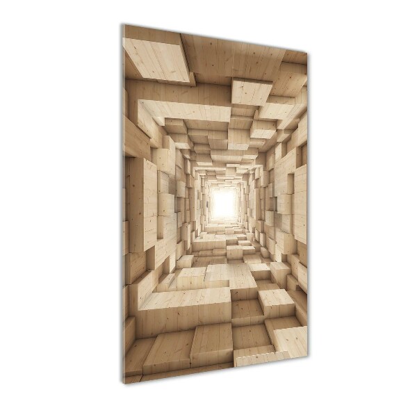 Cuadro decorativo en acrílico brillante vertical Abstracción