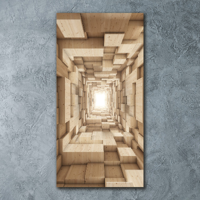 Cuadro decorativo en acrílico brillante vertical Abstracción