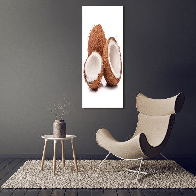 Cuadro de metacrilato moderno efecto cristal vertical Coco