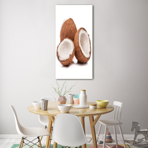 Cuadro de metacrilato moderno efecto cristal vertical Coco