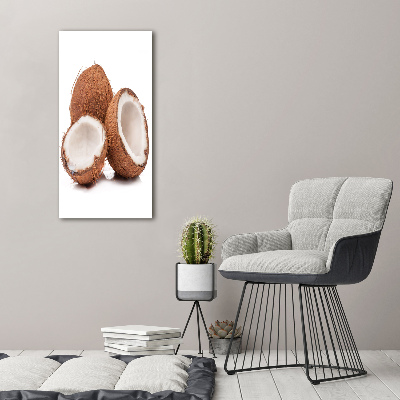 Cuadro de metacrilato moderno efecto cristal vertical Coco