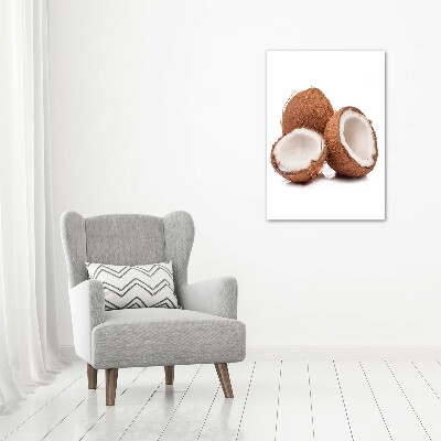 Cuadro de metacrilato moderno efecto cristal vertical Coco