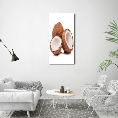 Cuadro de metacrilato moderno efecto cristal vertical Coco