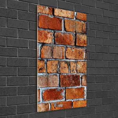 Impresión en metacrilato de alta calidad vertical pared de ladrillos