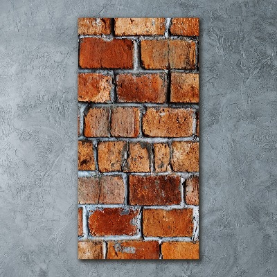 Impresión en metacrilato de alta calidad vertical pared de ladrillos