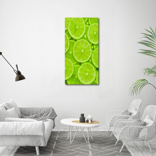 Cuadro decorativo en acrílico brillante vertical Limas