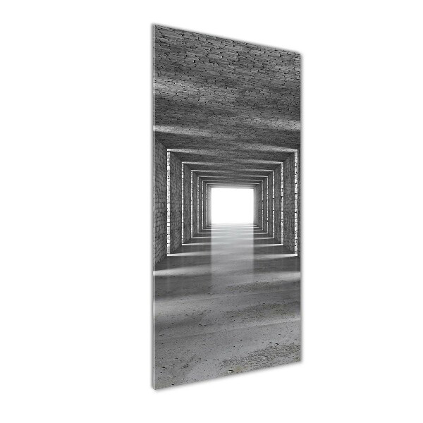Cuadro de metacrilato vertical Túnel de ladrillos