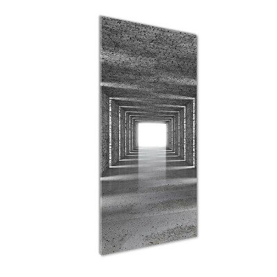 Cuadro de metacrilato vertical Túnel de ladrillos