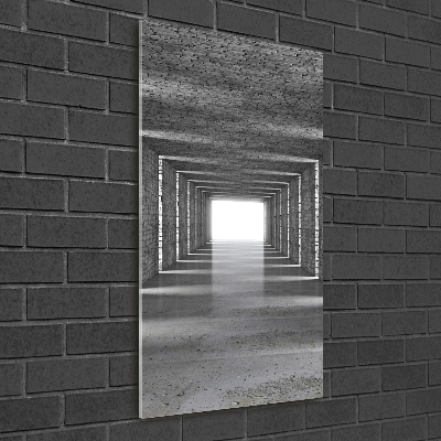 Cuadro de metacrilato vertical Túnel de ladrillos