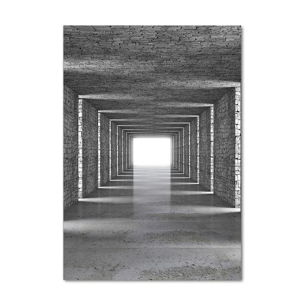 Cuadro de metacrilato vertical Túnel de ladrillos
