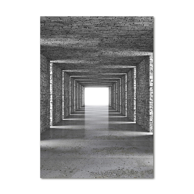 Cuadro de metacrilato vertical Túnel de ladrillos