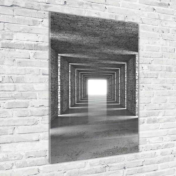 Cuadro de metacrilato vertical Túnel de ladrillos