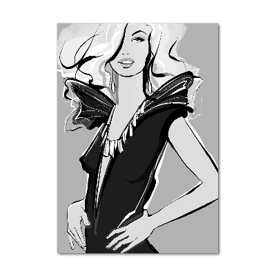 Impresión en metacrilato de alta calidad vertical Ilustración de moda