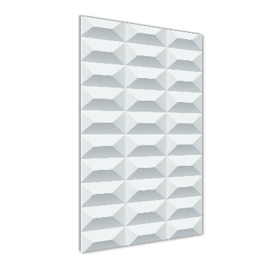 Cuadro decorativo en acrílico brillante vertical Fondo geométrico