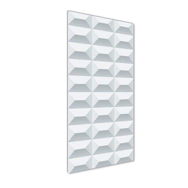Cuadro decorativo en acrílico brillante vertical Fondo geométrico