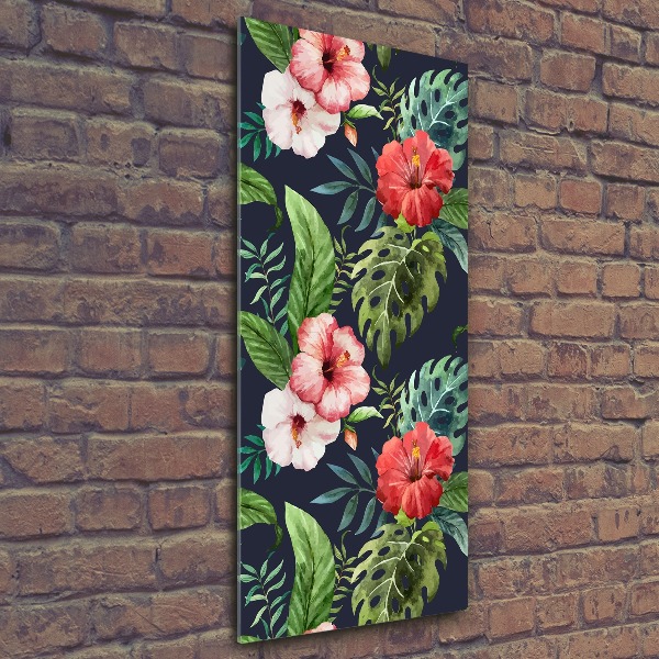 Cuadro de metacrilato vertical Patrón hawaiano