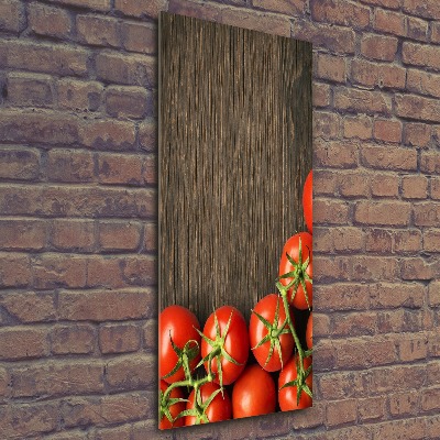 Cuadro decorativo en acrílico brillante vertical Tomates