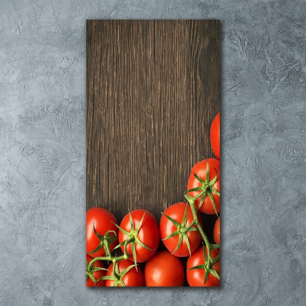 Cuadro decorativo en acrílico brillante vertical Tomates