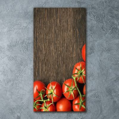 Cuadro decorativo en acrílico brillante vertical Tomates