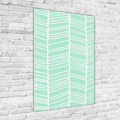 Foto obraz szkło akryl pionowy Jodełka wzór