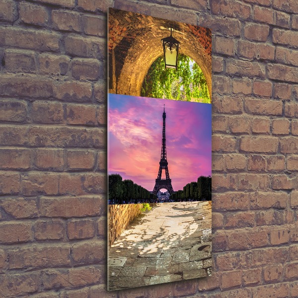 Impresión en metacrilato de alta calidad vertical Torre Eiffel de París