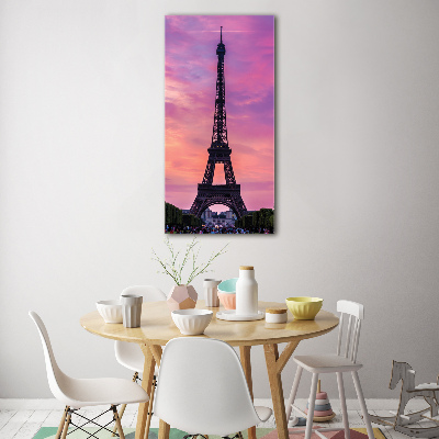 Impresión en metacrilato de alta calidad vertical Torre Eiffel de París