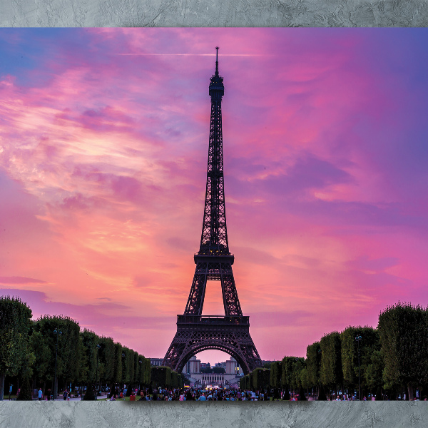 Impresión en metacrilato de alta calidad vertical Torre Eiffel de París