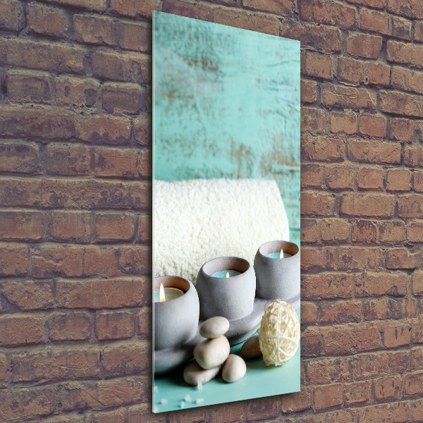 Cuadro de metacrilato vertical Velas